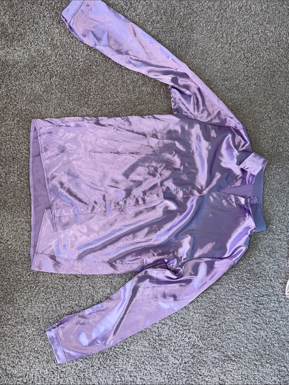 Lavender Satin Sleep Shirt - Women's Intimates